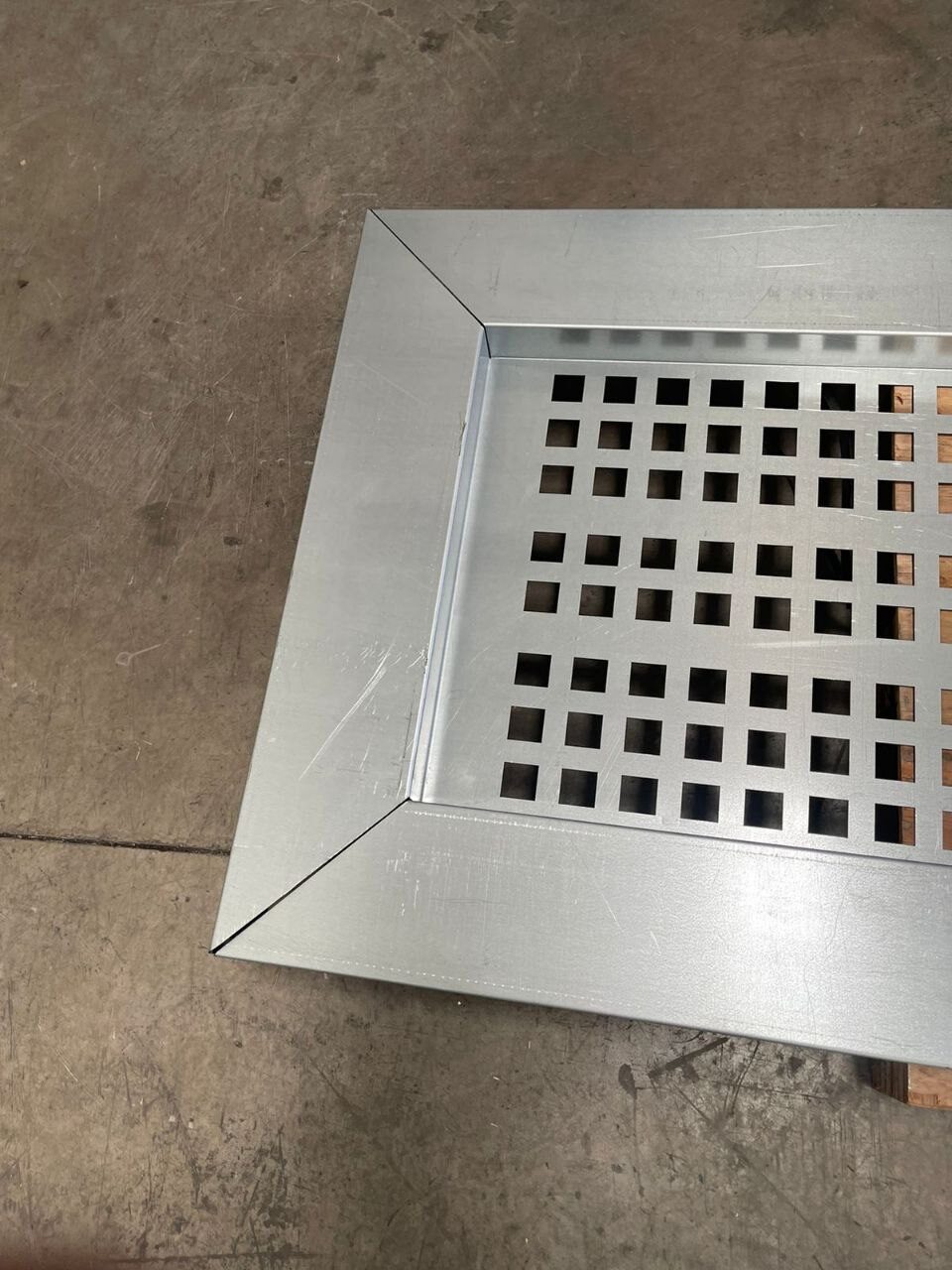 CNC-bent steel tray and panel parts