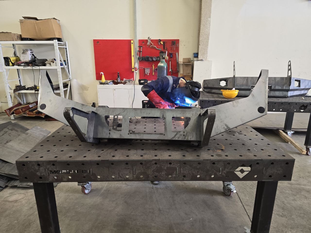 Welded steel fabrication