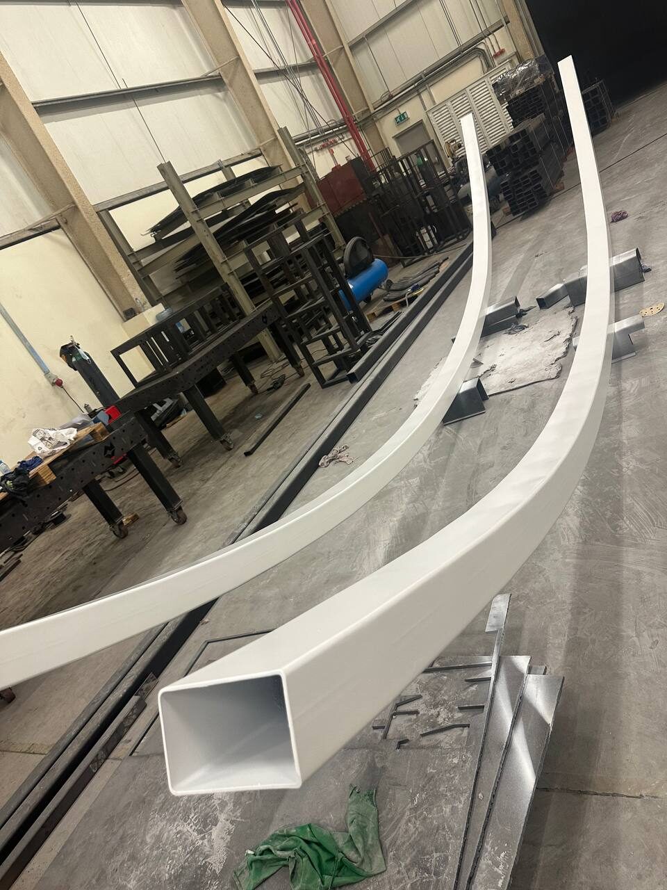 Curved steel detail