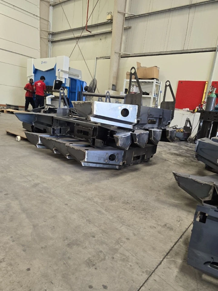 MIG welding on fabricated assembly