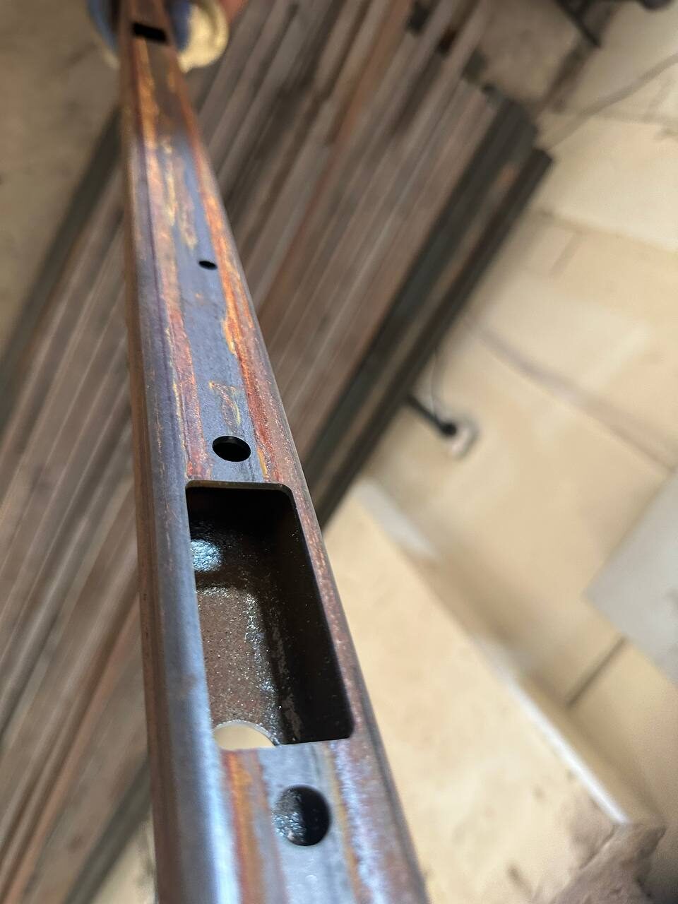 Coped tube detail