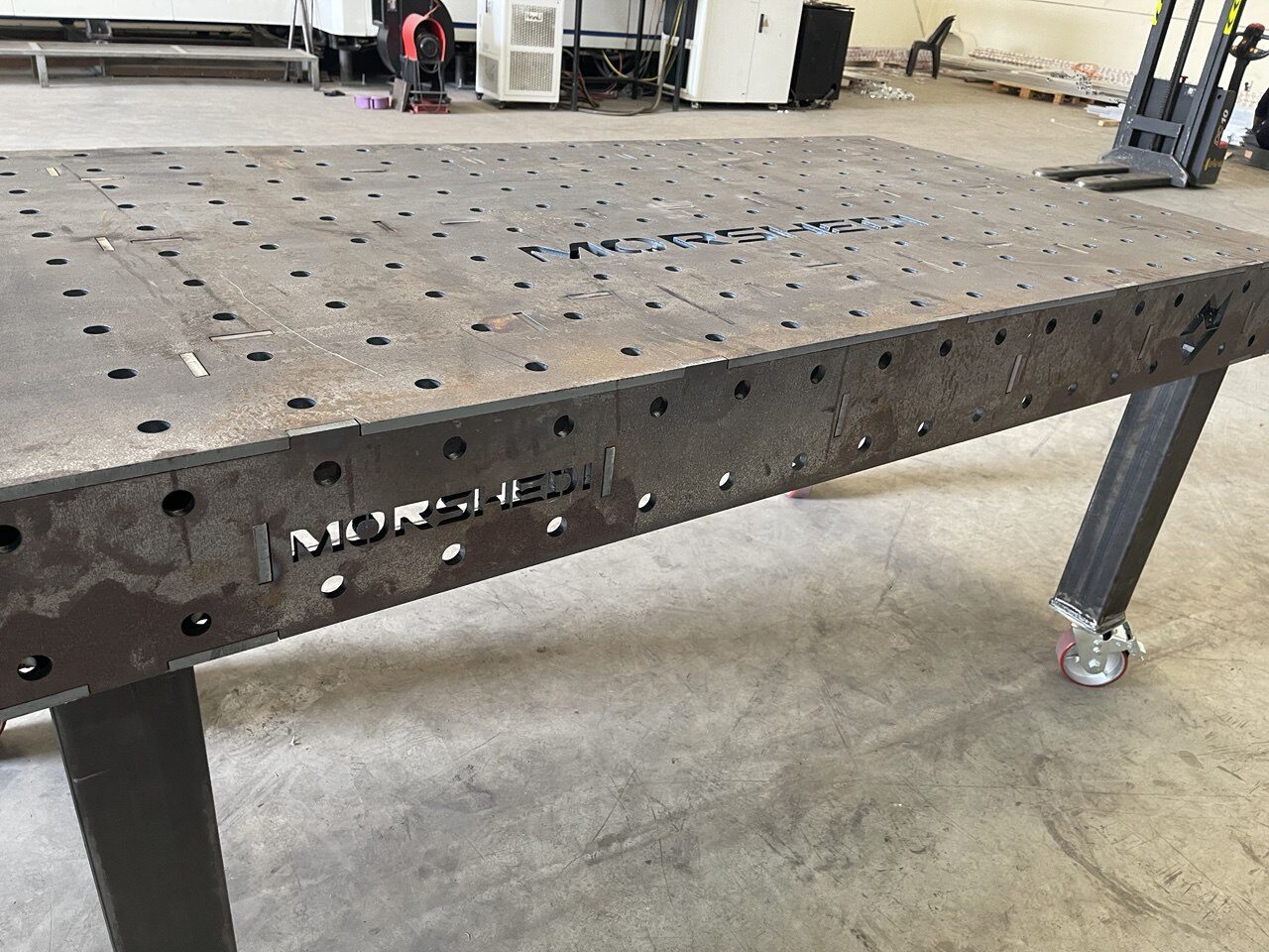 Welding table workshop view