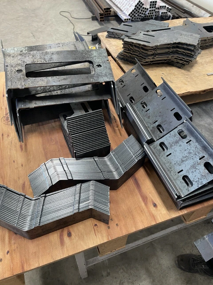 Press-brake formed parts batch