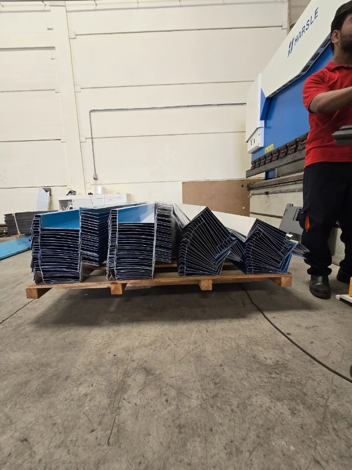 Finished parts staged for on-schedule dispatch.