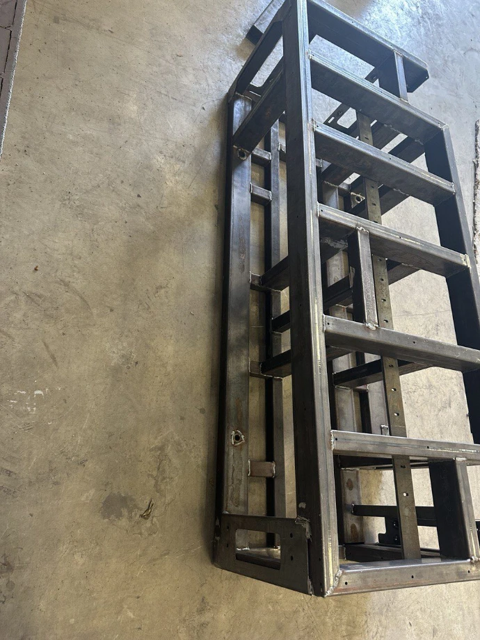 Fabricated steel ready for scheduled delivery.