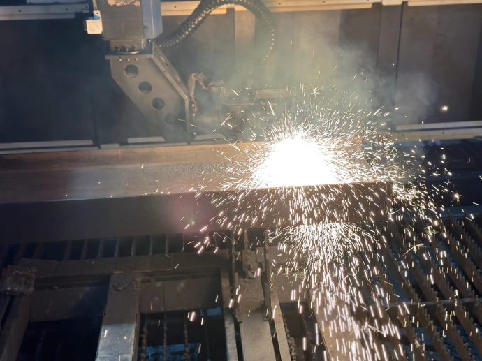 H-Beam Laser cutting — AI optimizes paths
