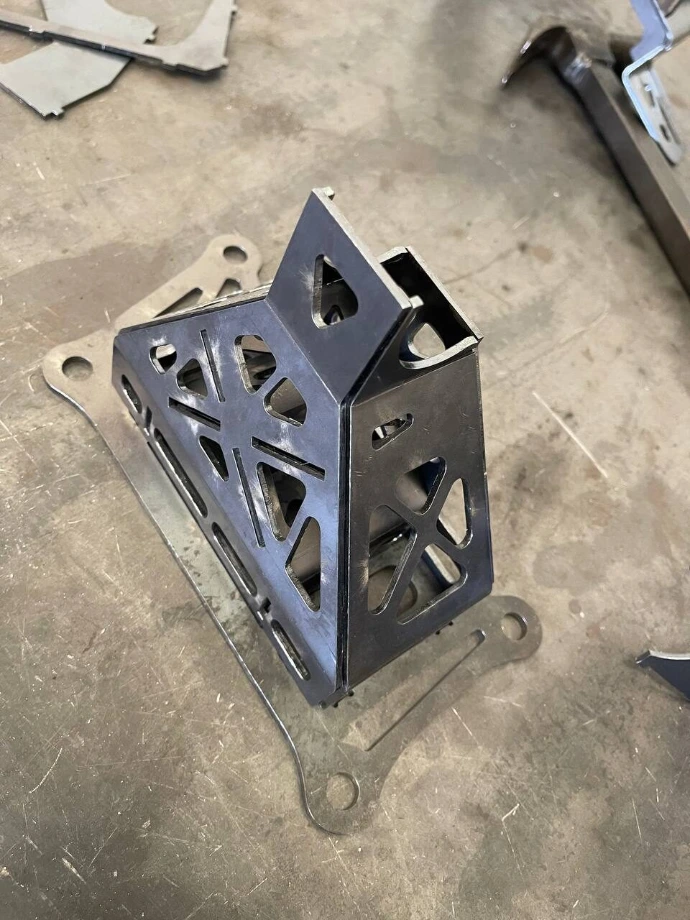 A formed steel enclosure