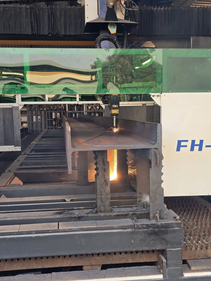 Beam laser Cutting for complex construction project