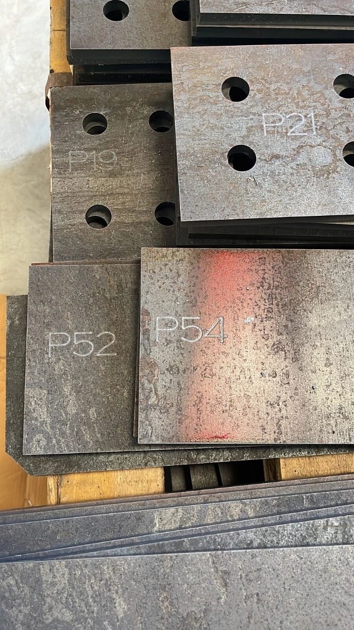 Custom Plate, cut and marked in one pass, ready to assemble.